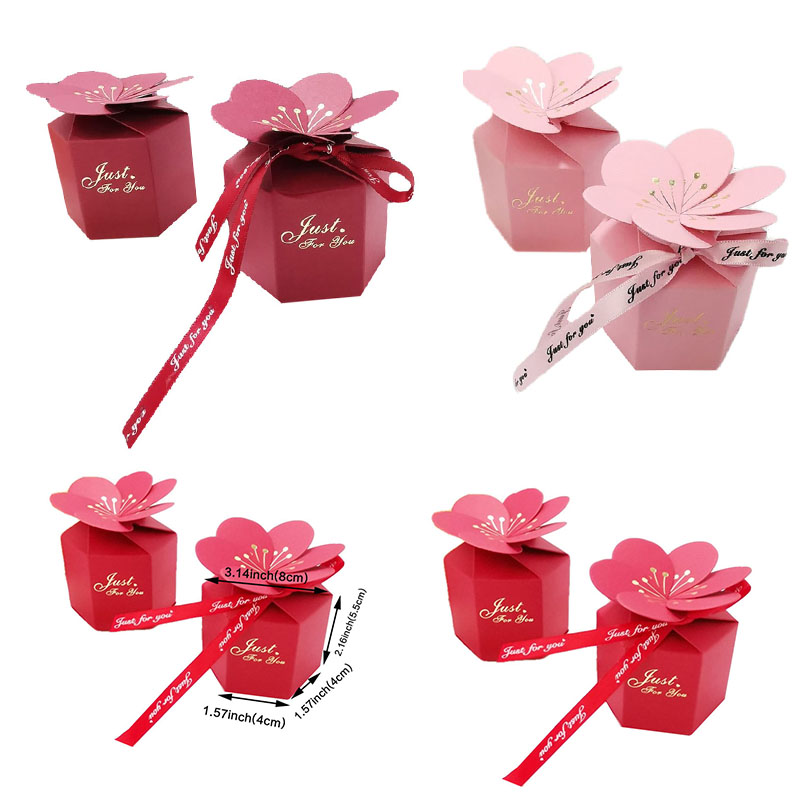 Wedding Supply List - 20/30/50PCS Wedding Petal Candy Box Chocolate