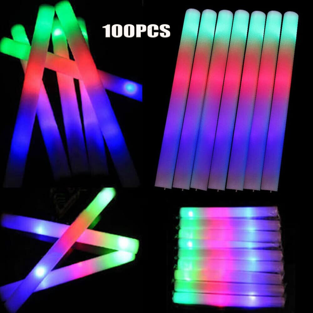 Wedding Supply In Bulk - Glow Sticks Bulk 100Pack LED Light