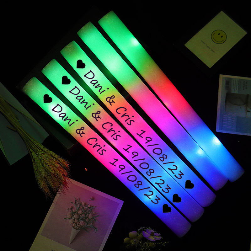 Wedding Supply In Bulk - 12/30/60Pcs LED Glow Sticks Bulk Colorful