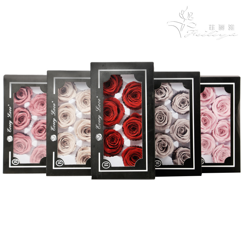 Wedding Supply In Bulk - 6pcs Eternal Rose Flower Heads,Large,5-6cm -