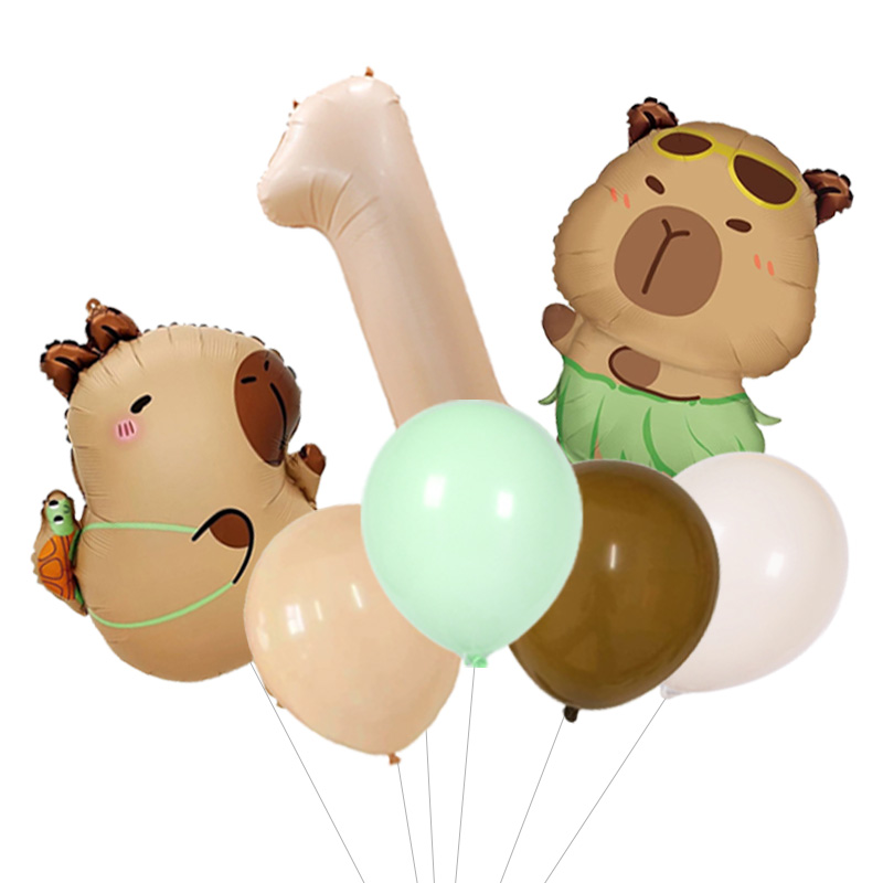 Capybara Pattern Birthday Ball - Wedding Day Supply Kit 评论和价格