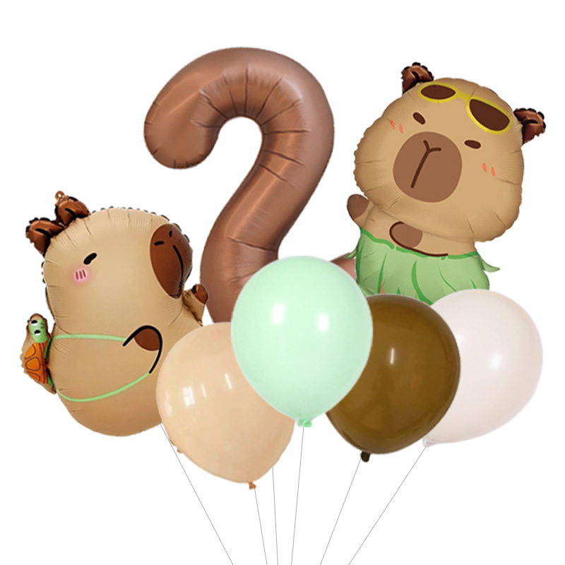 Capybara Pattern Birthday Ball - Wedding Day Supply Kit 评论和价格