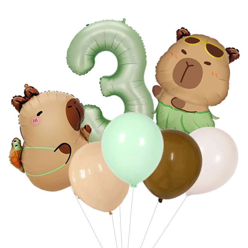 Capybara Pattern Birthday Ball - Wedding Day Supply Kit 评论和价格