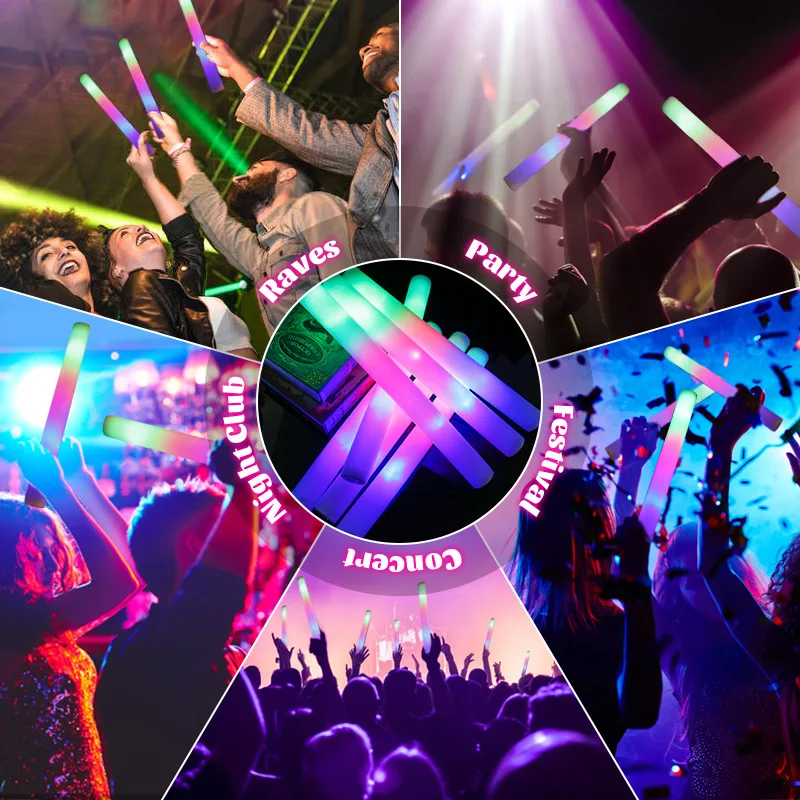 15/30Pcs LED Glow Sticks Bulk  - Wedding Supply In Bulk 评论和价格