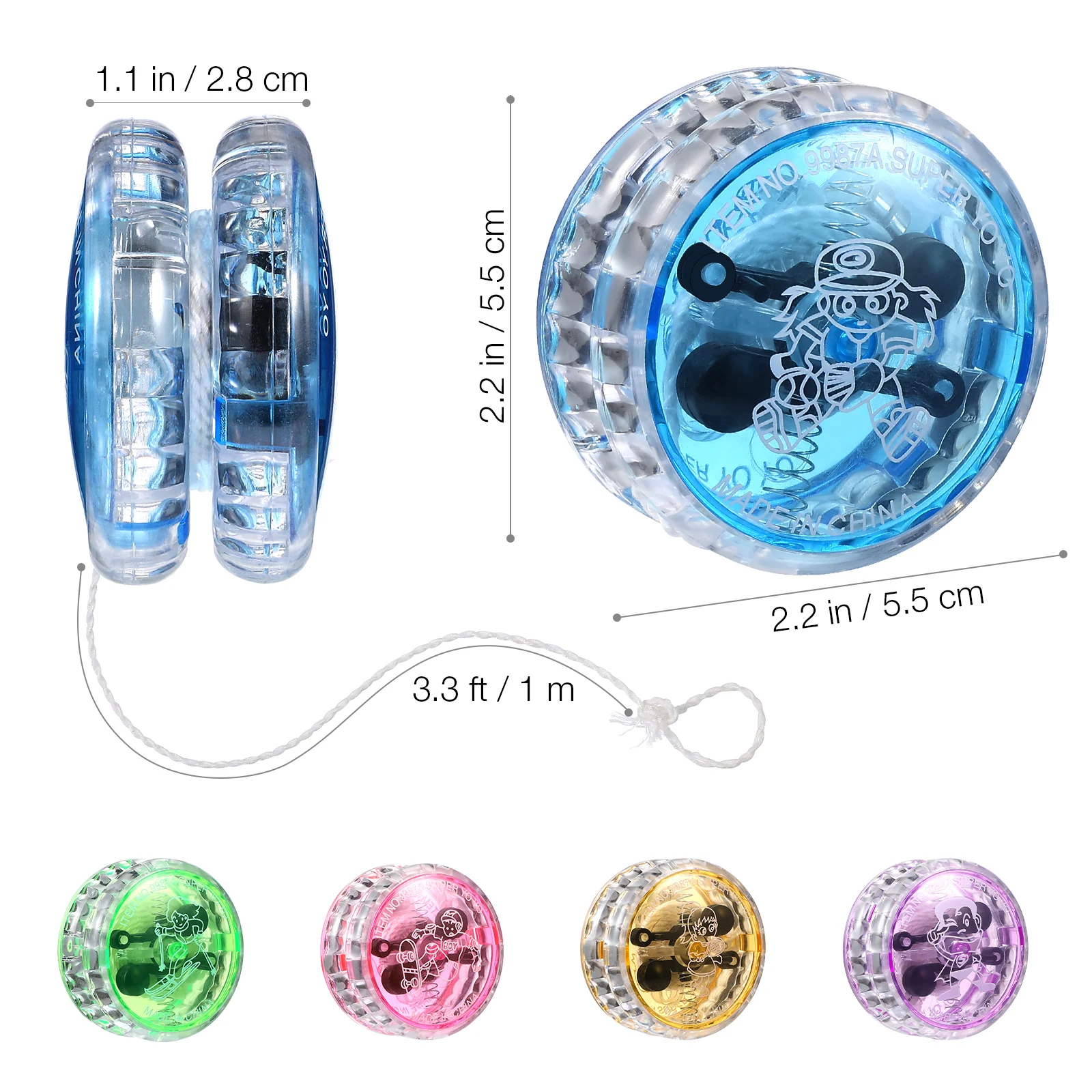 3/10 Pcs LED Glow Fun Yo-Yo -  - Wedding Supply List 评论和价格