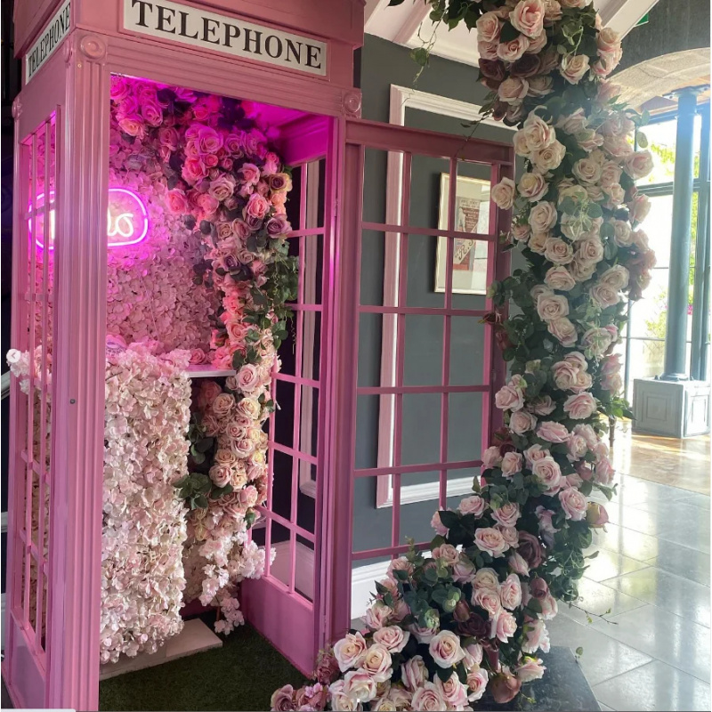 custom.Pink Telephone Booth wi - Photo Booth Prop 评论和价格