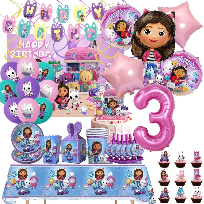 Gabby's Dollhouse Birthday Par - Wedding Day Supply Kit 评论和价格