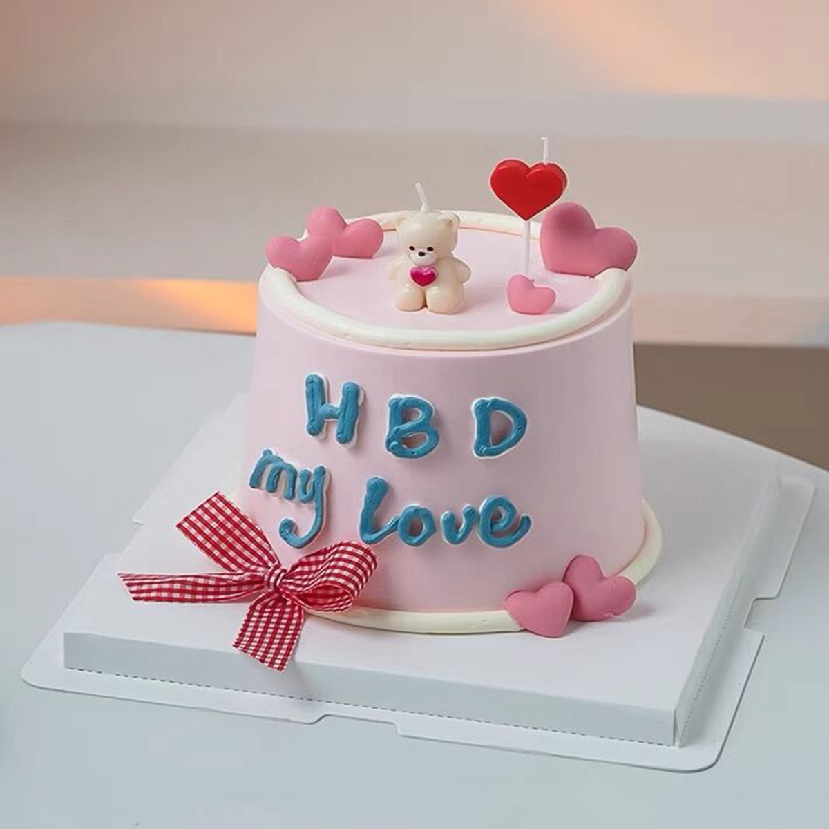 5pcs Cartoon Hug Bear Candle S - Unity Candle Set 评论和价格