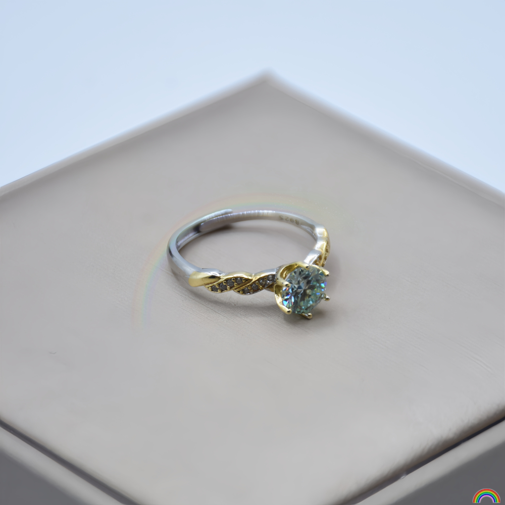 S925 silver inlaid moissanite  - Wedding Superstar 评论和价格