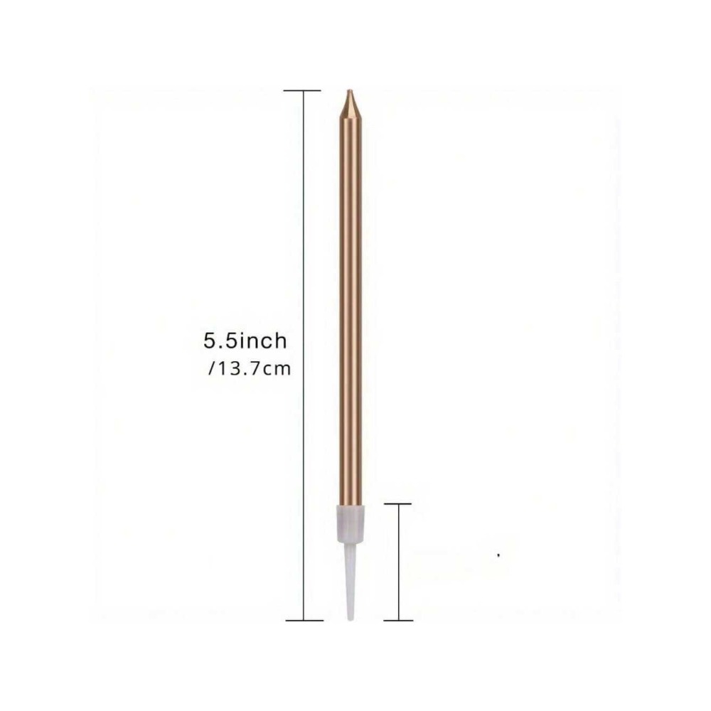 24 Pieces Metallic Candle Long - Unity Candle Set 评论和价格