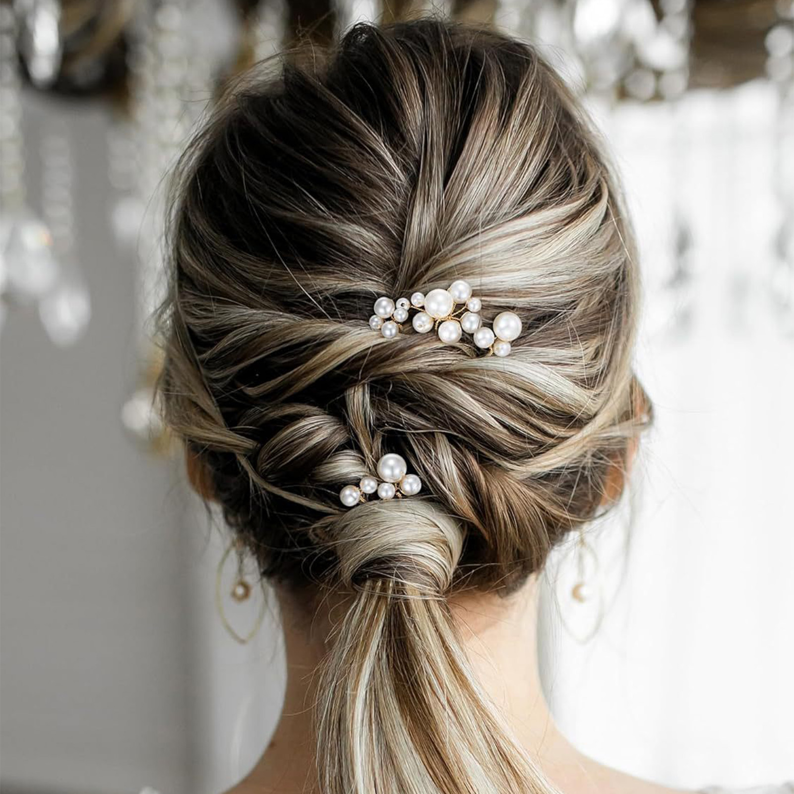 3pcs Bride Hairpin Trendy Hair - Wedding Supply List 评论和价格