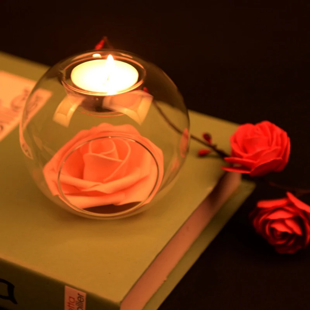 6/12pcs Glass Round Hollow Can - Unity Candle Set 评论和价格