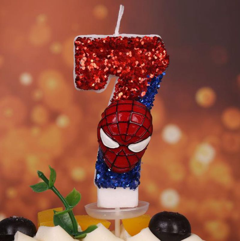 Spider-Man Digital Number Cand - Unity Candle Set 评论和价格
