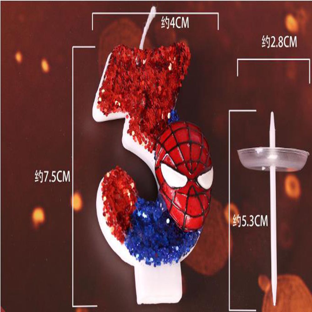 Spider-Man Digital Number Cand - Unity Candle Set 评论和价格