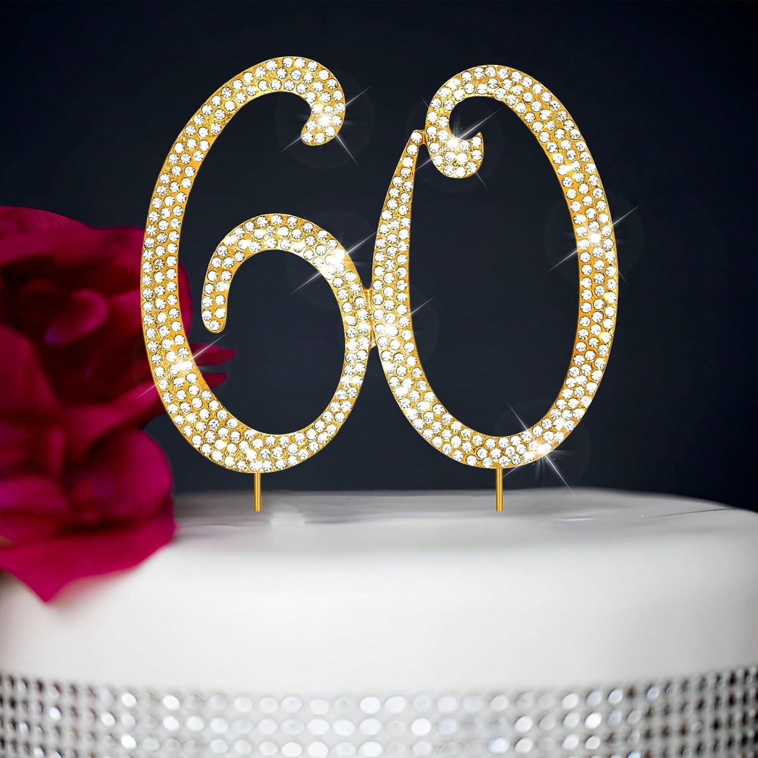 Large Gold Rhinestone Number C - Unity Candle Set 评论和价格