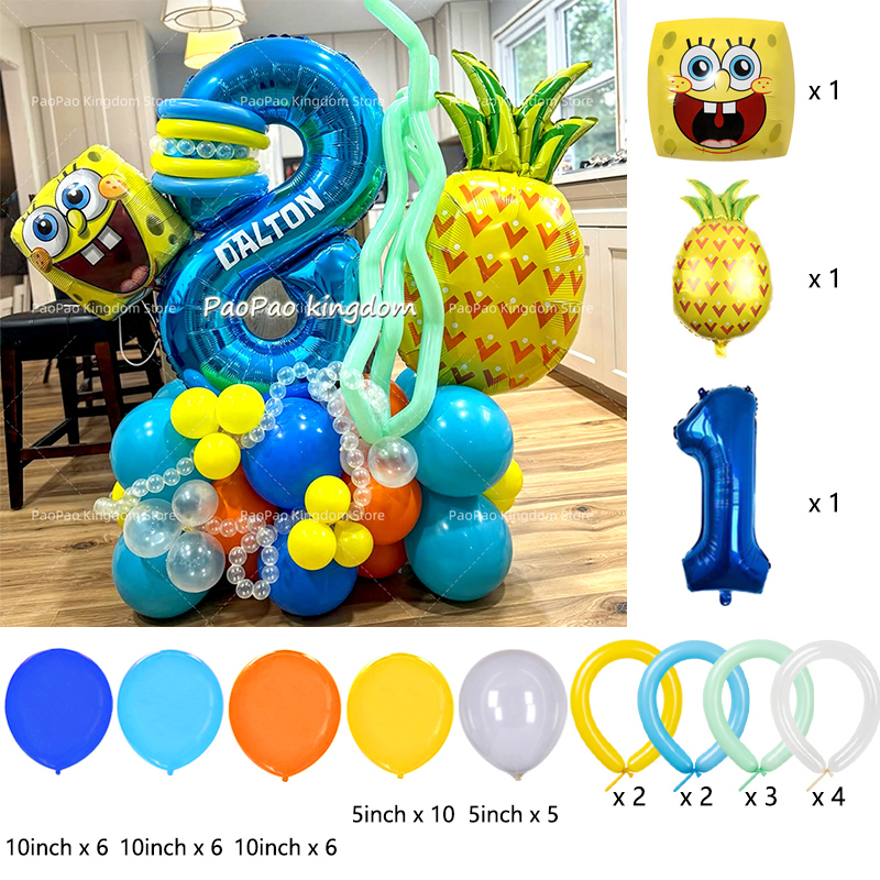 Cartoon SpongeBob Party Balloo - Wedding Day Supply Kit 评论和价格