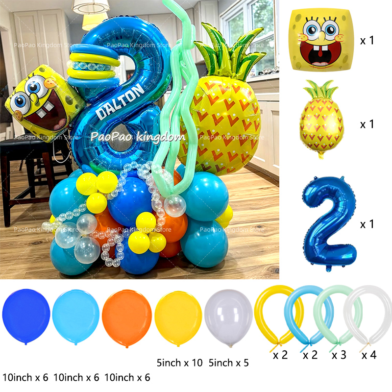 Cartoon SpongeBob Party Balloo - Wedding Day Supply Kit 评论和价格