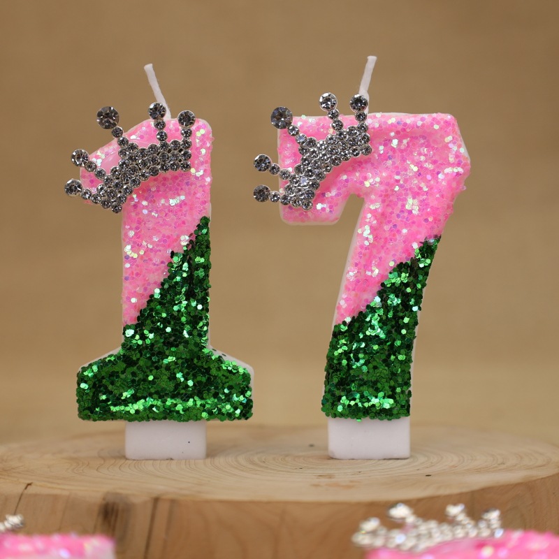 Sparkling Light Green Princess - Unity Candle Set 评论和价格