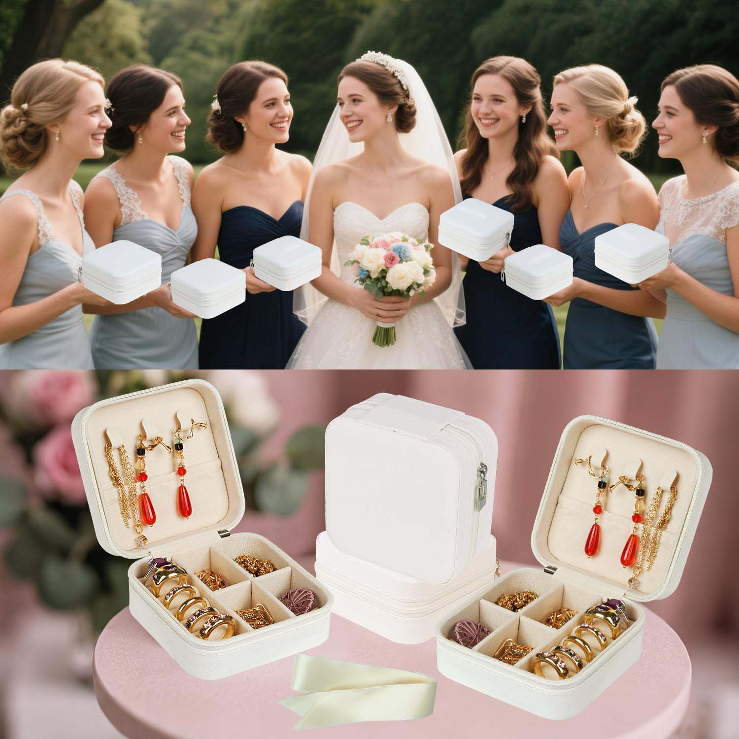 6-50pcs Travel Jewelry Case Br - Wedding Supply List 评论和价格
