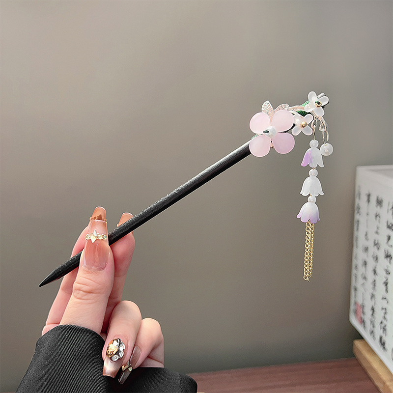 Classic Tassel Hair Stick Blac - Wedding Decoration Supply 评论和价格