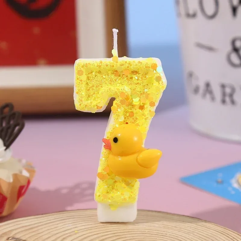 3D Mini Yellow Ducks Theme  Ca - Unity Candle Set 评论和价格