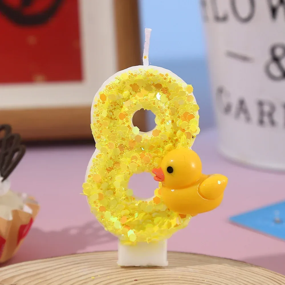 3D Mini Yellow Ducks Theme  Ca - Unity Candle Set 评论和价格